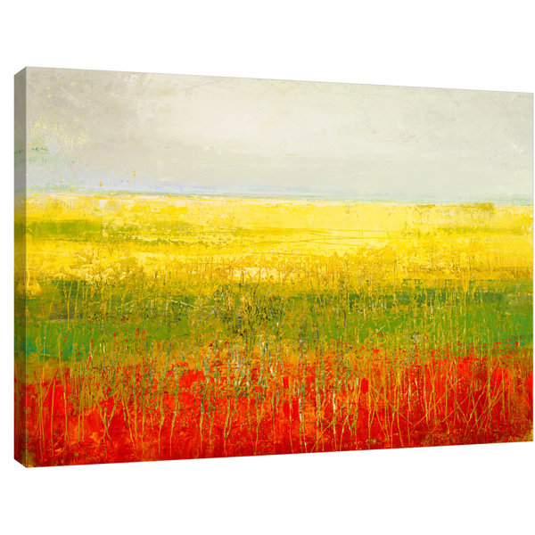Winston Porter A Field Of Marigolds Acrylic Painting Print On