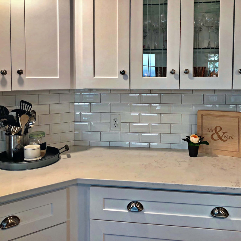 White Gl Subway Tile 3x6 Techieblogie Info 3x6 Subway Tile Kitchen Backsplash Design Ideas 3 215 6