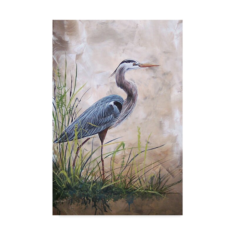 Highland Dunes Heron In The Reeds by Jean Plout Graphic