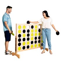 Multiple Styles Premium Wooden 4 Connect Game Set Backyard Hero Giant 4 in a Row 