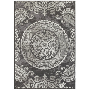 Frederica Dark Gray Indoor/Outdoor Area Rug