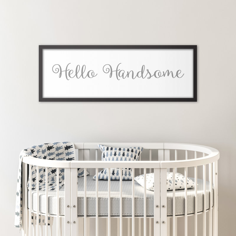 Harriet Bee Jorge Hello Handsome Kids Wall Decor Wayfair