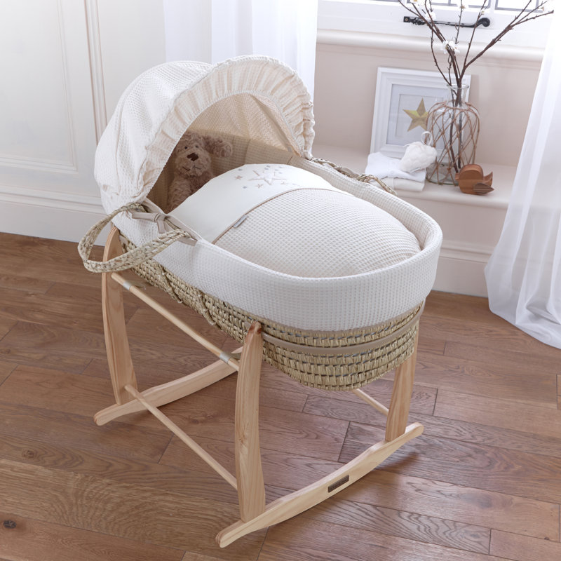 clair de lune rocking moses basket