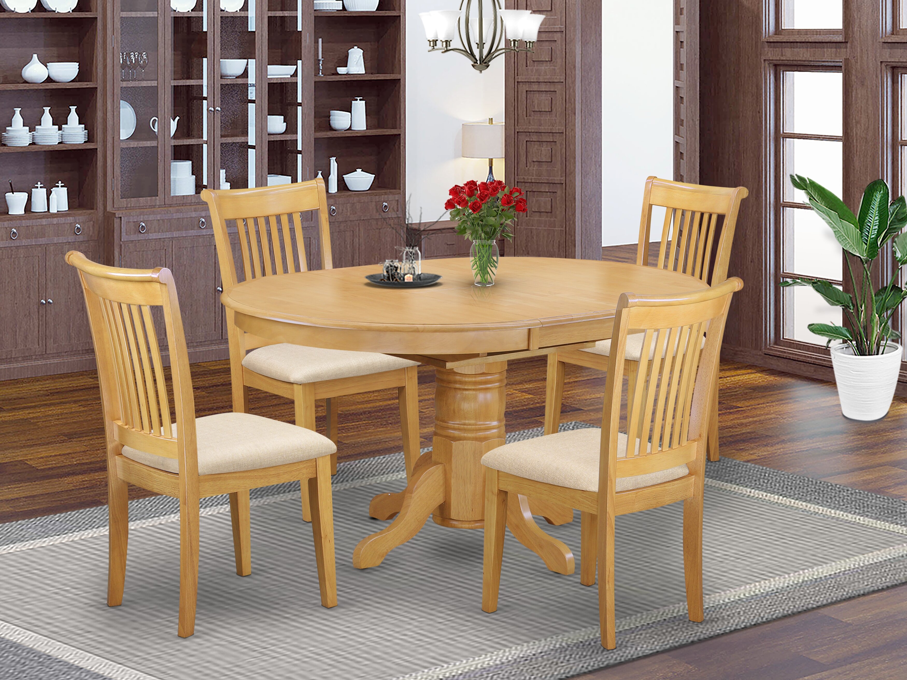 butterfly dining table and 4 chairs