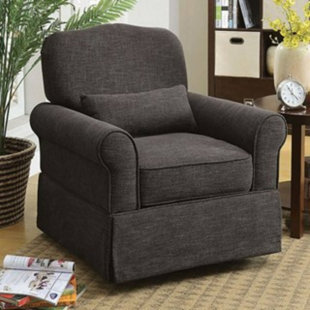 Kiska Swivel Armchair by Alcott Hill New