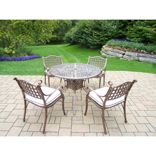 Go to store & view more images Thelma 5 Piece Aluminum Dining Set with Cushions by Astoria Grand