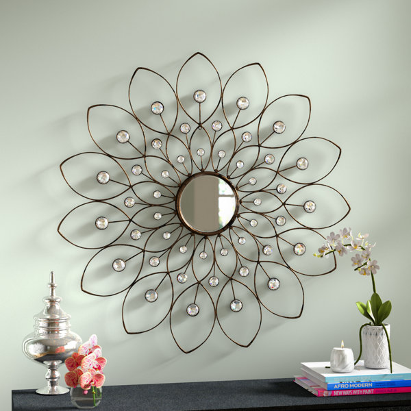Decorative Flower Wall Mirror Wayfair