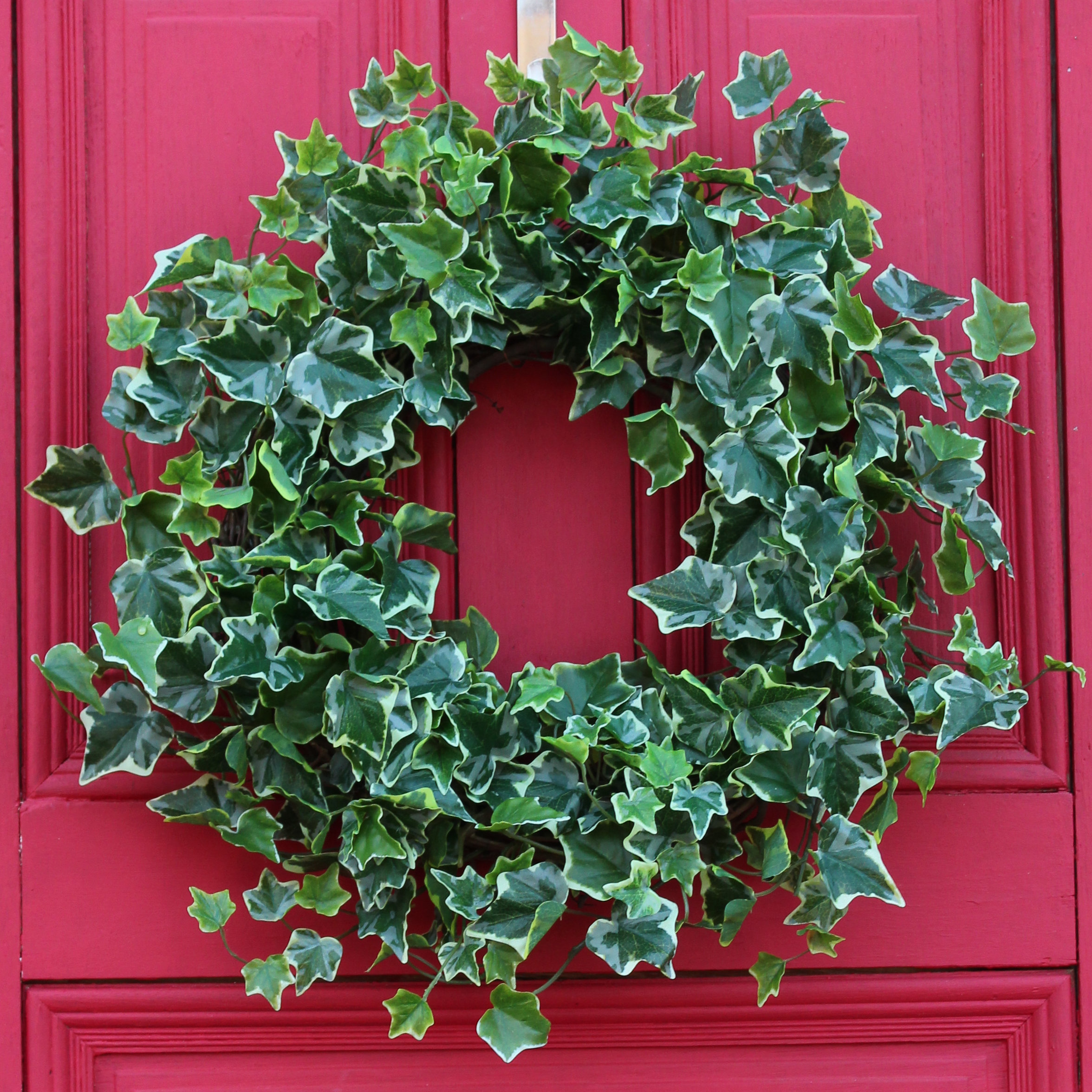 Gracie Oaks Handcrafted Faux Ivy Wreath Wayfair
