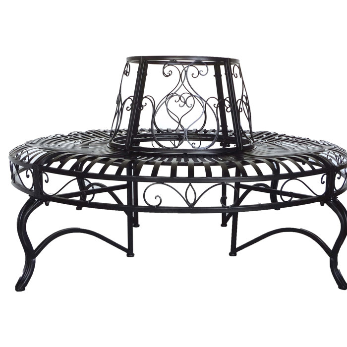 Halstead Surround Outdoor Patio Furniture And Decoration Metal Tree Bench Halstead Surround Outdoor Patio Furniture And Decoration Metal Tree Bench