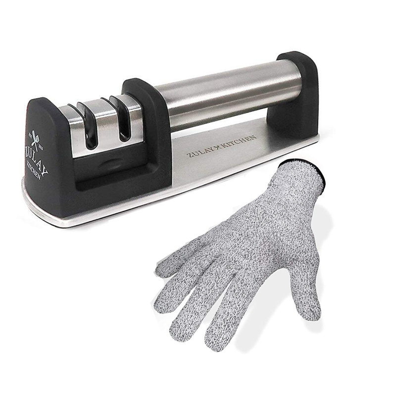 Zulay Kitchen 2 Stage Manual Knife Sharpener Wayfair