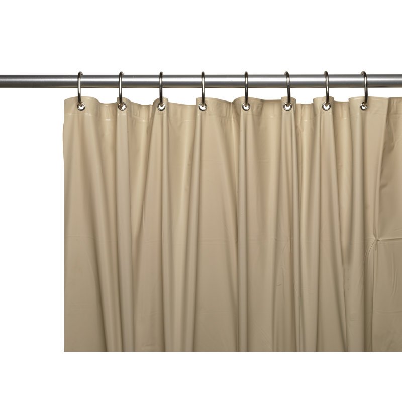 VINYL SHOWER CURTAIN LINER with METAL GROMMETS /& MAGNETS