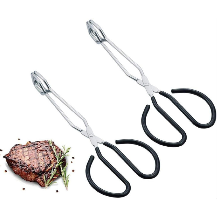 Food Tongs, Heavy Duty Stainless Steel Kitchen Tongs For Cooking, Barbecue,  Serving Scissors Tongs 10 Inches 2 Packs