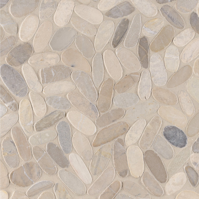 Msi Silver Travertine 11 81 X 12 4 Splitface Mosaic Tile Wayfair