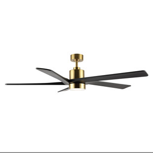 Industrial style ceiling fan with wall speed control Indus Chrome 140 cm 55" 