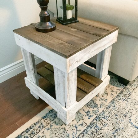 Tillery 22.75'' Tall Solid Wood End Table