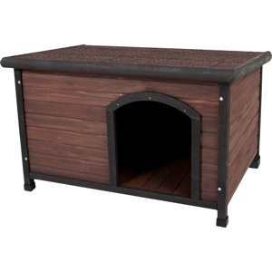 Aspen Pets Ruff Hauz Wood Offset Dog House