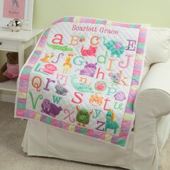 personalized baby quilts blankets