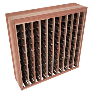 Karnes Redwood Deluxe 100 Bottle Floor Wine Rack..