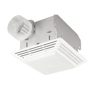 Shower Fan And Light Wayfair 50 Cfm Bathroom Fan With Light