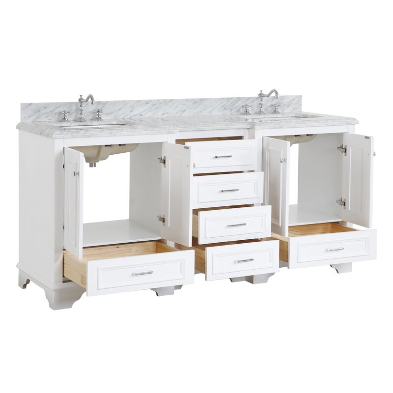 Kbc Nantucket 72 Double Bathroom Vanity Set Reviews Wayfair