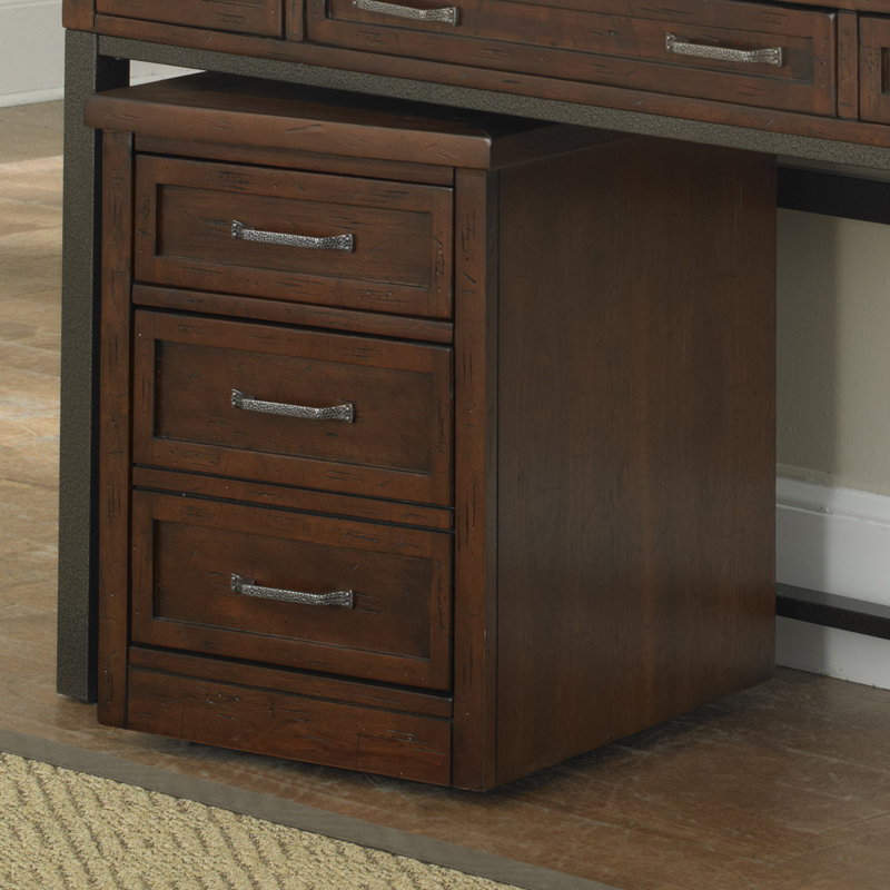 Three Posts Rothbury 2 Drawer Mobile Vertical Filing Cabinet