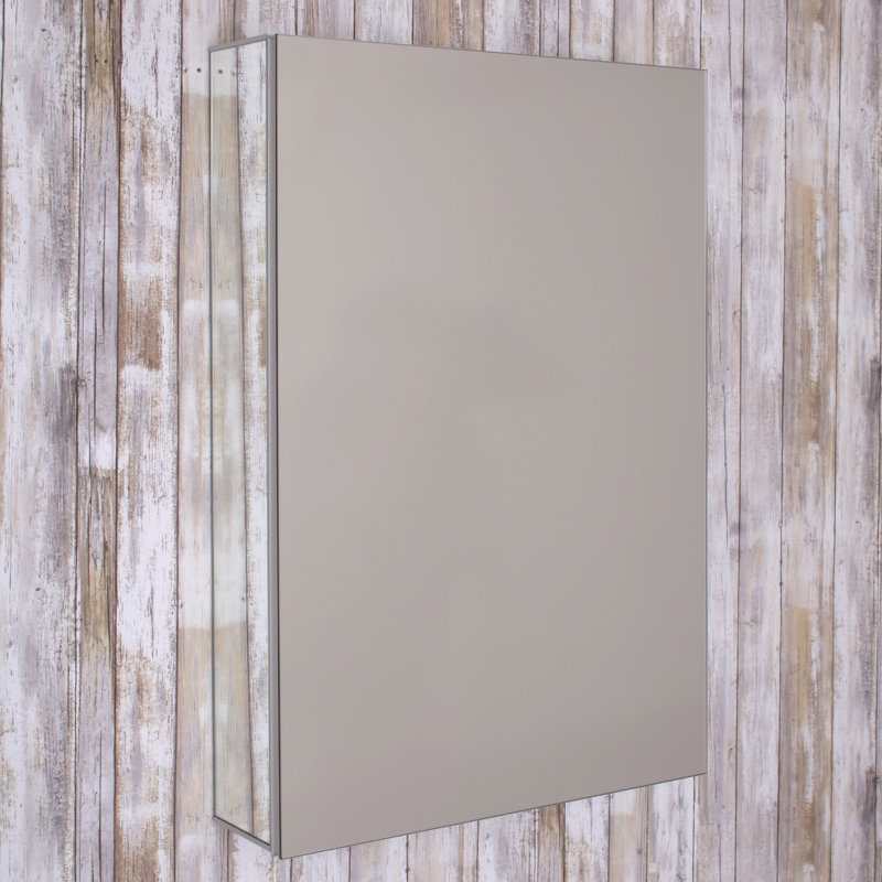 Orren Ellis Collings 20 X 24 Recessed Or Surface Mount Frameless Medicine Cabinet With 4 Adjustable Shelves Reviews Wayfair