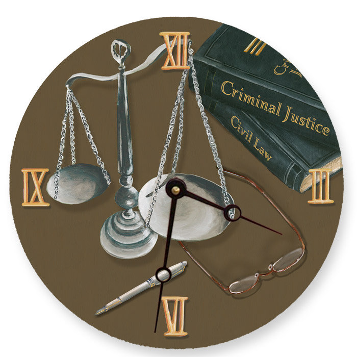 Lexington Studios 10" Scales of Justice Wall Clock Wayfair