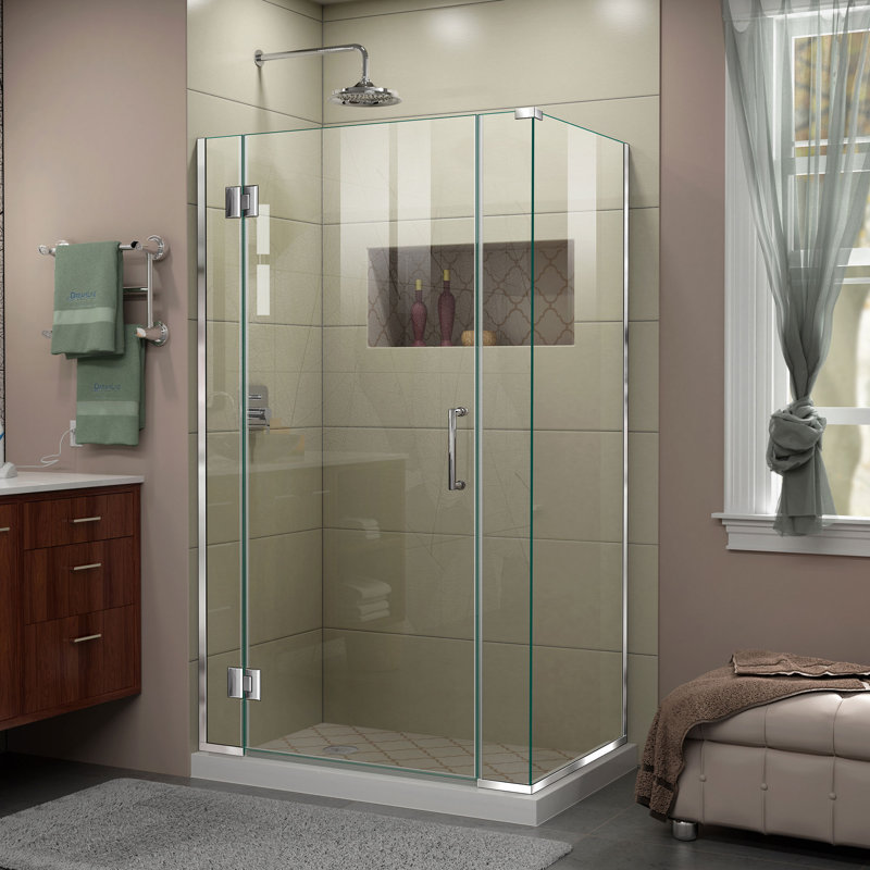 Dreamline Unidoor X 40 X 72 Hinged Frameless Shower Door With Clearmax Technology Wayfair