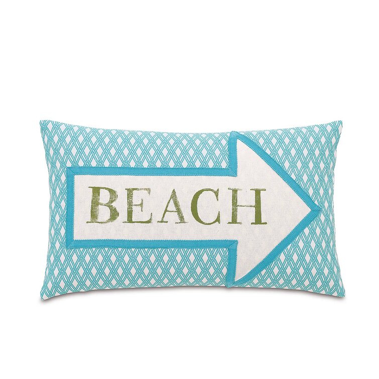 Eastern Accents Maldive Beach Block Printed Lumbar Pillow Reviews Wayfair