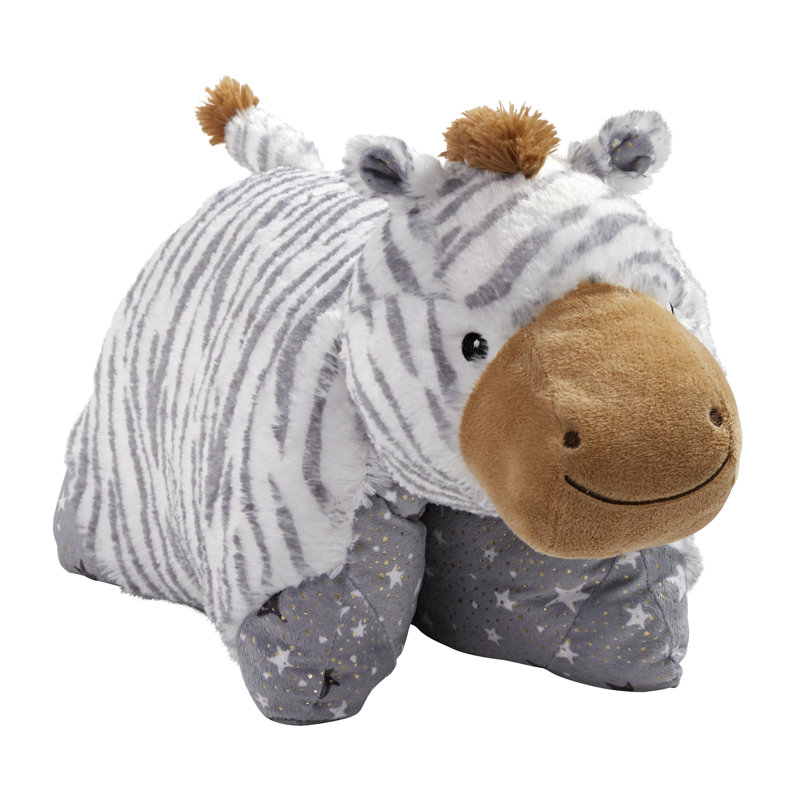 Pillowpets Naturally Comfy Zebra Plush Throw Pillow Reviews