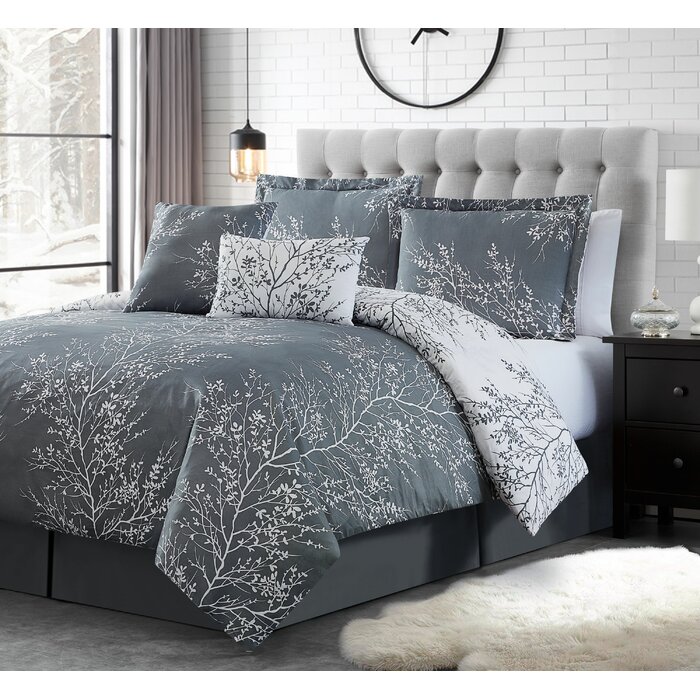 Andover Mills Elliana 6 Piece Reversible Comforter Set & Reviews | Wayfair