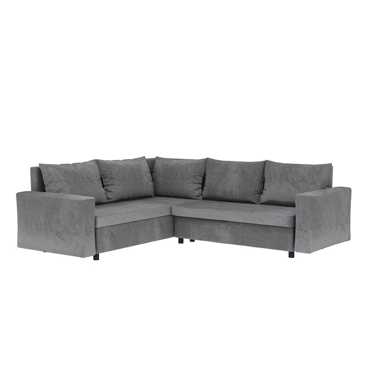 SELSEY AMARGA Corner Sofa Bed/Sleep Function/Settee/L-shape Couch with Storage/Graphite