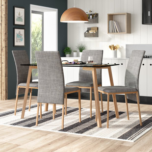 Modern Contemporary Dining Table Sets You Ll Love Wayfair Co Uk Reba Dining Table And 4 Chairs