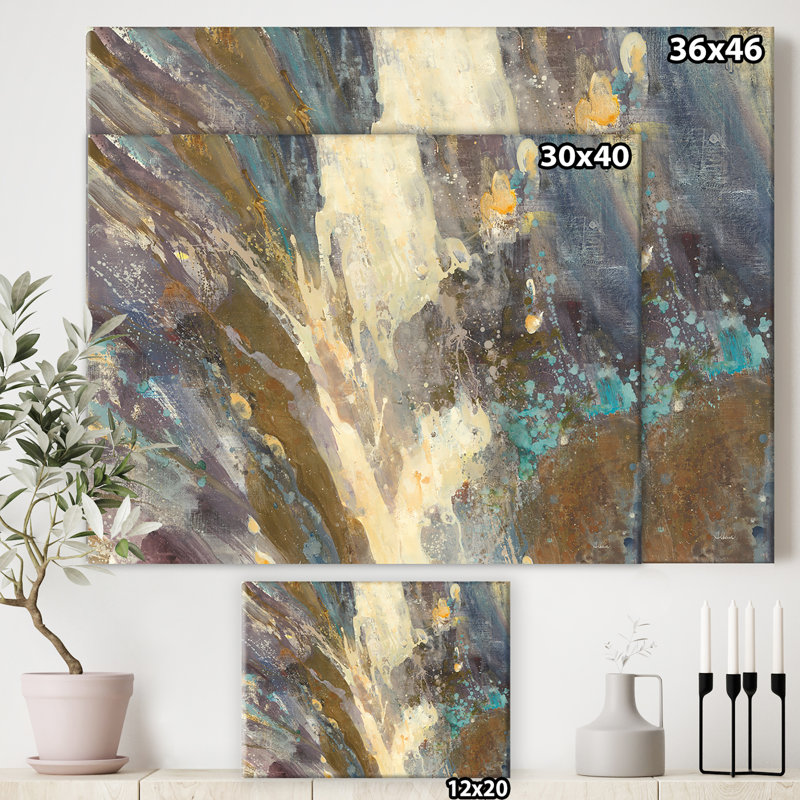 East Urban Home Fire And Ice Minerals Iv Painting Print On