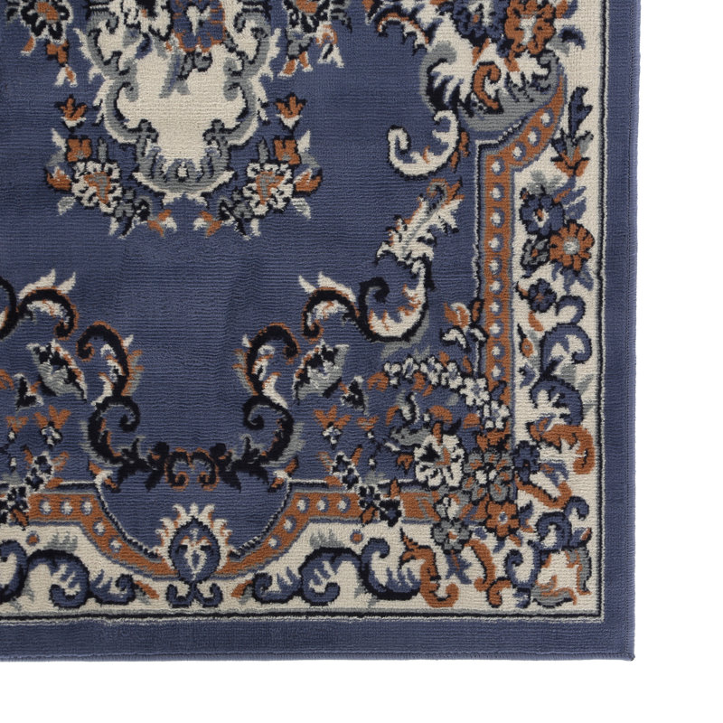 Astoria Grand Lilly Country Blue Area Rug Reviews Wayfair Lilly Country Blue Area Rug