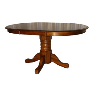 Stratton Solid Oak Extendable Dining Table by Darby Home Co