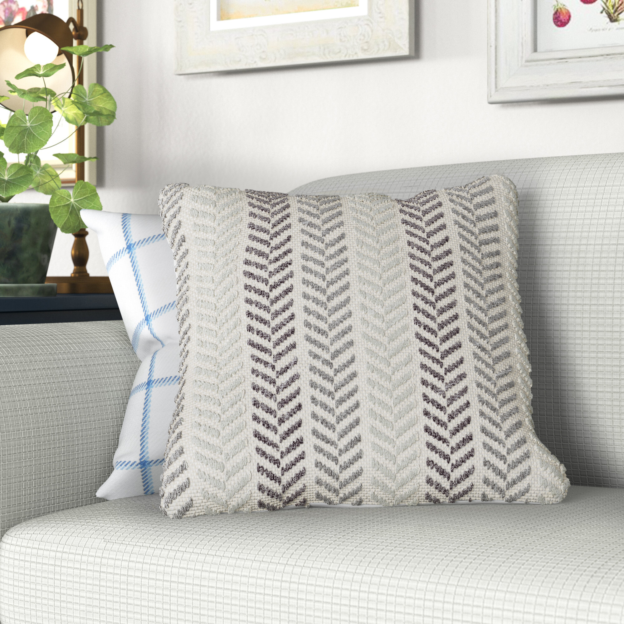 Andover Mills™ Mcpherson Square Cotton Pillow Cover & Insert & Reviews