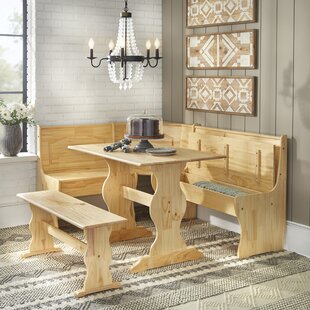 three piece breakfast nook dining set