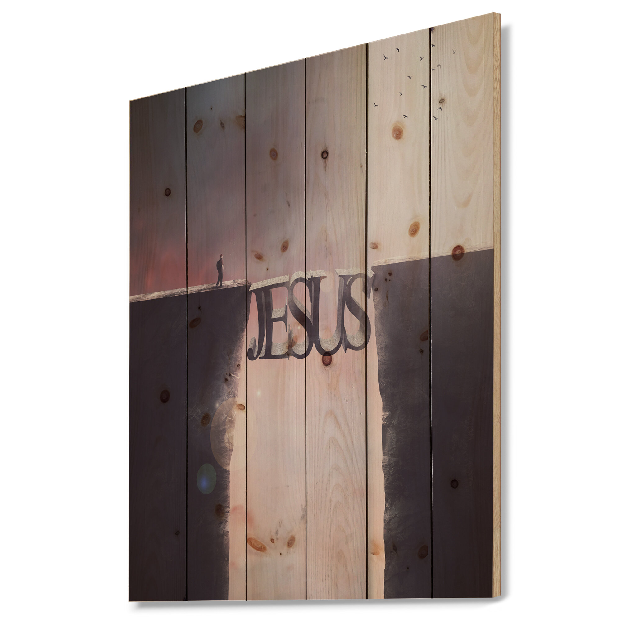 East Urban Home Landscapes Bridge The Inscription Jesus Graphic