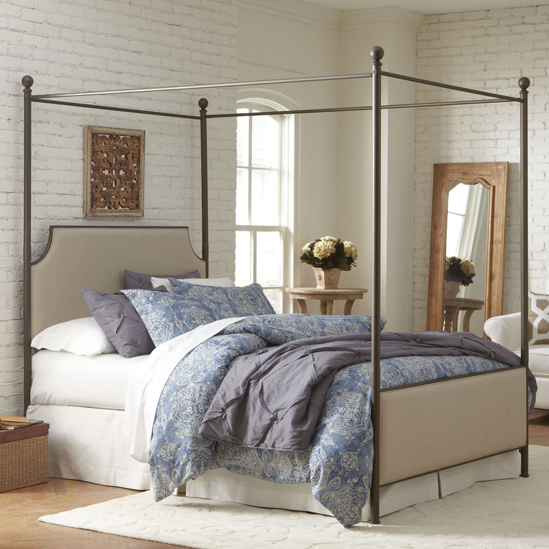 Willison Bedroom Collection Upholstered Canopy Bed Willison Bedroom Collection Upholstered Canopy Bed