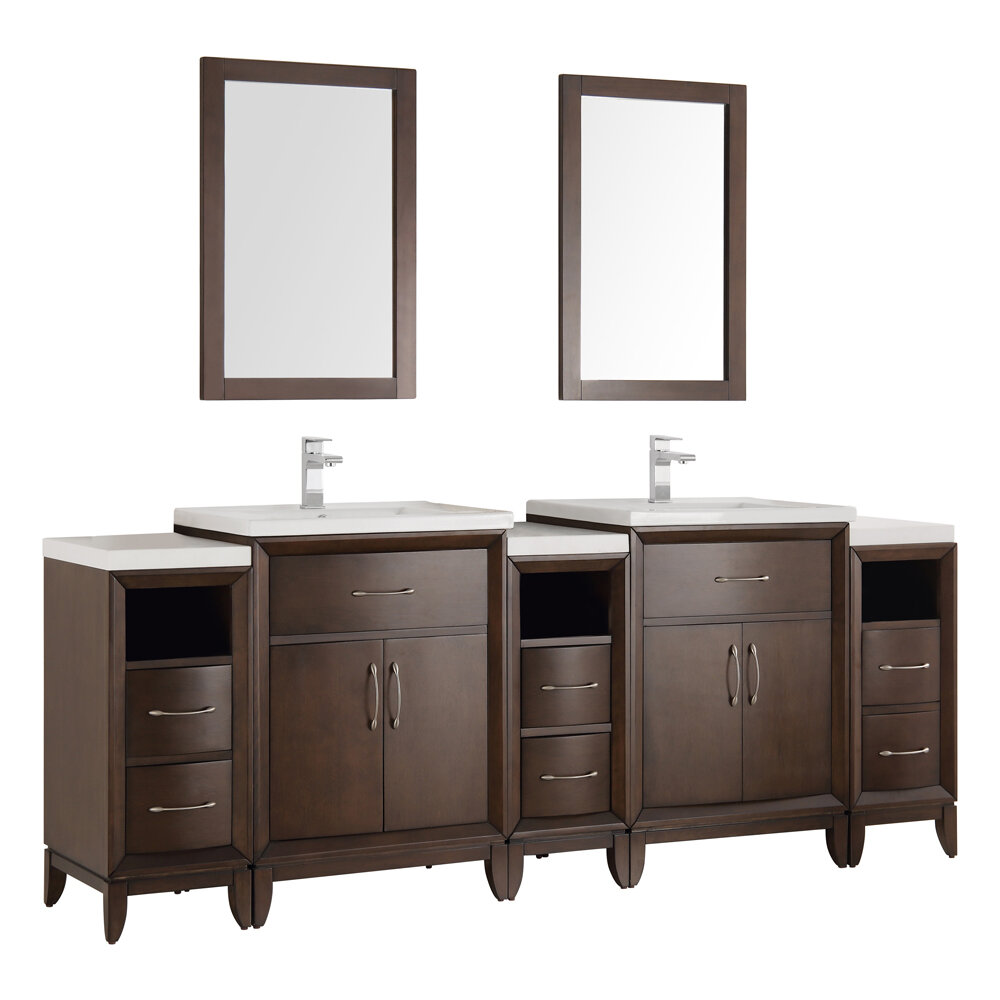 Fresca Cambridge 84 Double Traditional Bathroom Vanity Set With Mirror Reviews Perigold