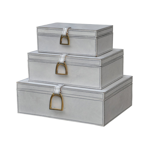 Breakwater Bay Putman 3 Piece Nested Decorative Box Set Wayfair