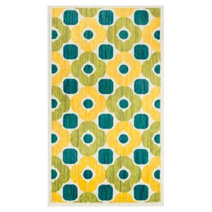 Isabelle Green/Yellow Area Rug
