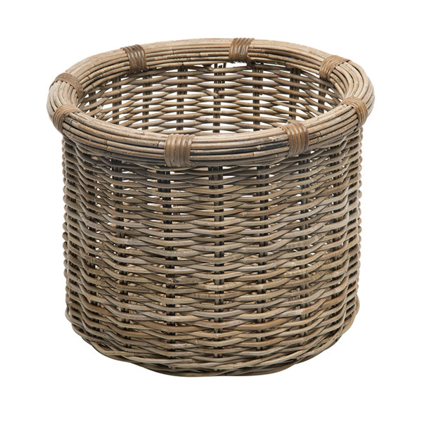 Rustic Wicker Log Basket Storage Heavy Duty Firewood Fireplace Store Heavy Duty