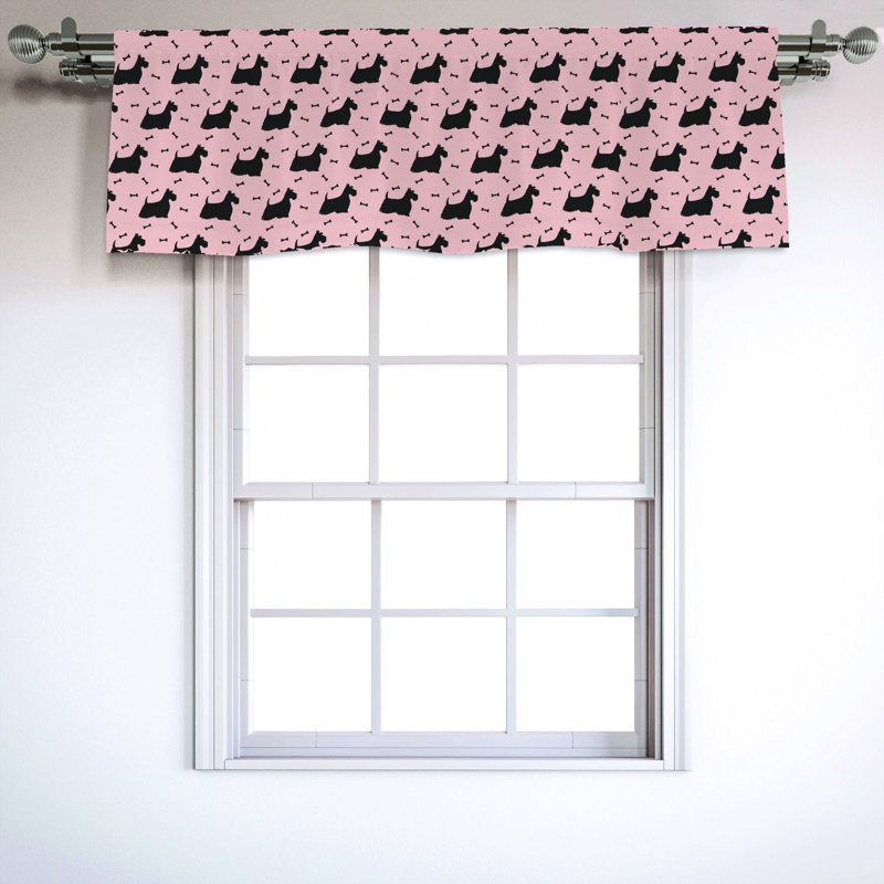 East Urban Home Scottie Dog 54 Window Valance Wayfair