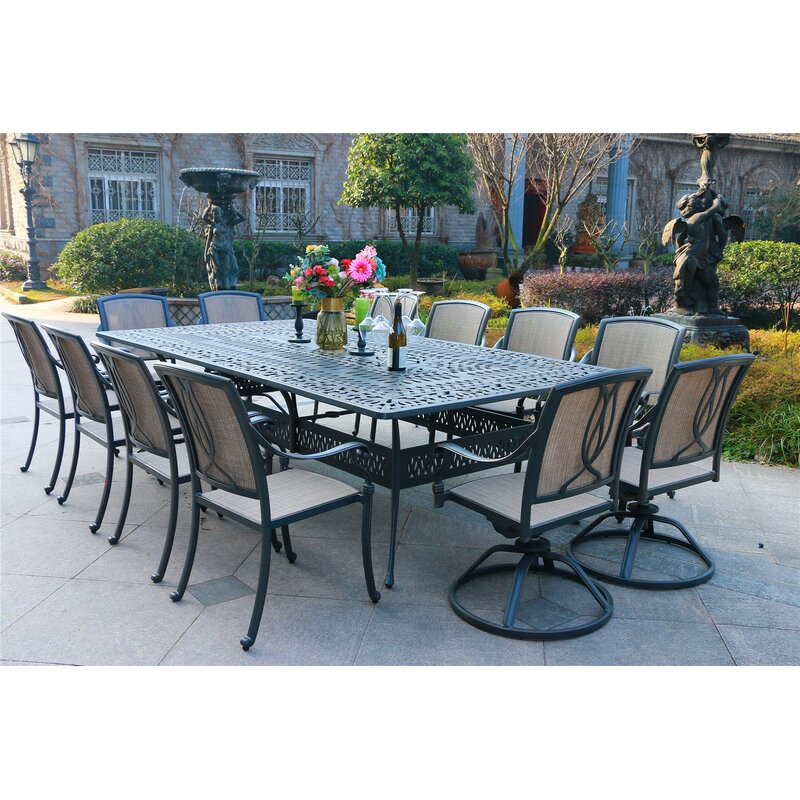 Fleur De Lis Living Gunter 13 Piece Dining Set Wayfair