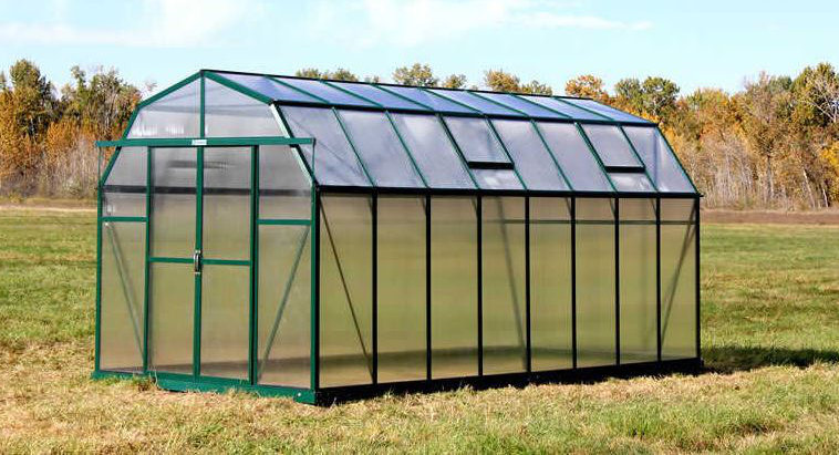 Grandiogreenhouses Elite Heavy Duty Aluminum 8 Ft W X 16 Ft D Greenhouse Wayfair