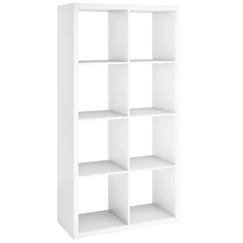 29.87'' H x 57.95'' W Cube Bookcase Color: White(Incomplete) 