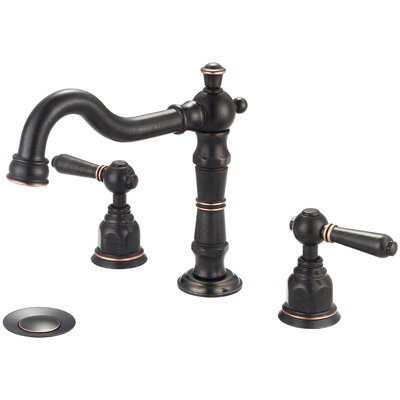 Americana Widespread Bathroom Faucet With Drain Assembly Pioneer