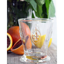 Fleur-De-Lys cap 10 oz Purple,set of 4 juice glass tumbler Drinkware glass 